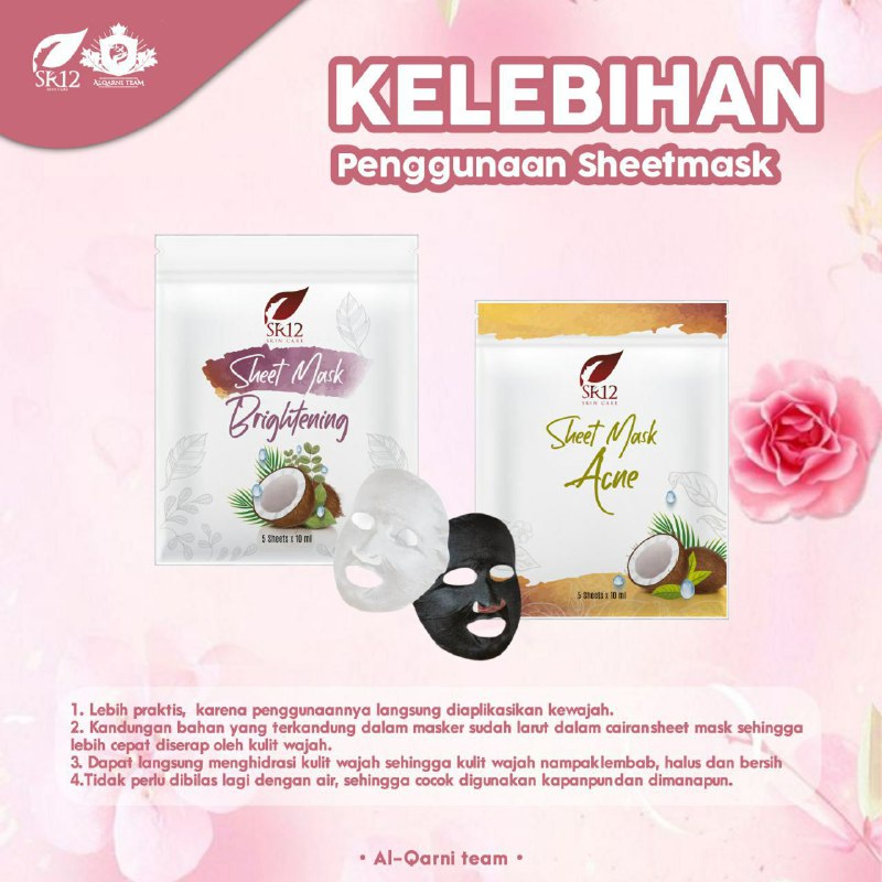 📝 SHEET MASK SR12Kosmetika sebagai produk dalam memelihara kecantikan semakin berkembang seiring dengan perkembangan bioteknologi.Salah satu produk dari kosmetik adalah masker wajah atau facial mask yang merupakan produk perawatan kulit wajah.Sheet mask yang diaplikasikan akan melembabkan kulit dengan baik dan mendalam, menghilangkan jerawat dan sebum, meremajakan kulit, mencegah penuaan dini serta hiperpigmentasi.Ready stock🤩🤩🤩🌿🌸 Sheet Mask BRIGHTENING (mencerahkan kulit wajah)🌿🌸 Sheet Mask Acne (Untuk mengatasi kulit berjerawat)WA/Telegram👉0821-5799-8873AGEN RESMI SR12 HERBAL SKINCARE BALIKPAPAN KAL-TIMMampir yuks👇tokopedia.com/sr12balikpapanAtaushopee.co.id/agenresmisr12📝 SHEET MASK SR12Kosmetika sebagai produk dalam memelihara kecantikan semakin berkembang seiring dengan perkembangan bioteknologi.Salah satu produk dari kosmetik adalah masker wajah atau facial mask yang merupakan produk perawatan kulit wajah.Sheet mask yang diaplikasikan akan melembabkan kulit dengan baik dan mendalam, menghilangkan jerawat dan sebum, meremajakan kulit, mencegah penuaan dini serta hiperpigmentasi.Ready stock🤩🤩🤩🌿🌸 Sheet Mask BRIGHTENING (mencerahkan kulit wajah)🌿🌸 Sheet Mask Acne (Untuk mengatasi kulit berjerawat)WA/Telegram👉0821-5799-8873AGEN RESMI SR12 HERBAL SKINCARE BALIKPAPAN KAL-TIMMampir yuks👇tokopedia.com/sr12balikpapanAtaushopee.co.id/agenresmisr12