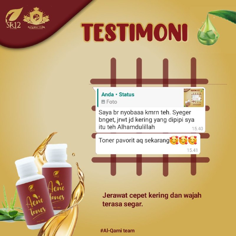 Acne toner