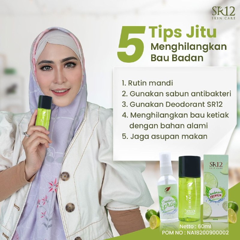 🌿 Min, apa ada produk yang bisa menghilangkan bau badan?Wah ternyata kamu belum tau ya, kalau ada produk yang bisa menghilangkan bau badan dg seketika seperti deodorant spray sr12 ini🤗😍Kalau bau badan yg parah, pemakaian Deodorant Spray harus diimbangi dengan beberapa tips pada gambar diatas ya dear🥰Sabunnya bisa pakai sabun bulus SR12 ya🌿 Pernah nggak kamu merasa heran, mengapa badanmu cepat bau meskipun baru mandi?Bisa jadi bau badan muncul karena kamu tidak menggunakan sabun antibakteri, tidak menjaga pola makan, dan yang lebih parah mungkin kamu tidak menggunakan Deodorant Spray SR12 ?🤗😁🌿Ketika bertemu orang, tiba2 bau tak sedap muncul dari badan😭Tapi tenang, selama kamu bawa Deodorant Spray SR12 dikantong. Bau Badan akan lenyap seketika 👍Ready🤩🌸 Deodorant spray🌸 Deodorant PremiumWA/Telegram👉0821-5799-8873AGEN RESMI SR12 HERBAL SKINCARE BALIKPAPAN KAL-TIMMampir yuk👇shopee.co.id/agenresmisr12Atautokopedia.com/sr12balikpapanBisa pakai voucher free ongkir & COD juga lo, GERCEP🎉