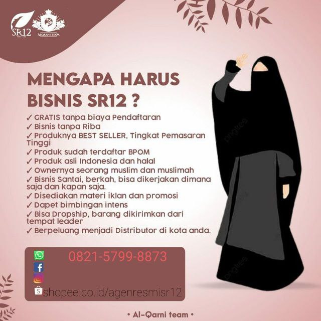 Dicari Reseller dan sub Agen, hanya yang gigih and serius mau belajar sama2.  Bahan iklan sudah disediakan tinggal postang-posting, ada group support and diskusi sharing🤩🤩🤩 (SR12 Tetap Eksist di masa pandemi, sukses berjamaah, terus  menebar manfaat bersama SR12 HERBAL SKINCARE 🤩💪) yuks jadi Mitra Resmi SR12 di daerahmu 🥰💐WA/Telegram 👉0821-5799-8873AGEN RESMI SR12 HERBAL SKINCARE BALIKPAPAN KAL-TIM