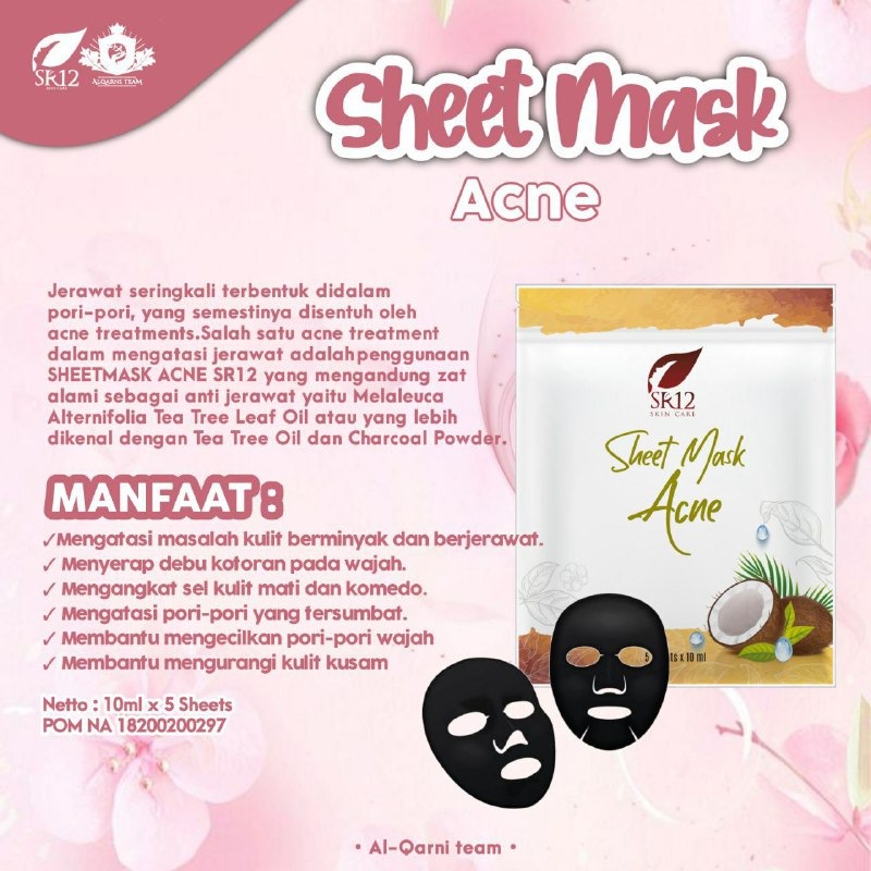 📝 SHEET MASK SR12Kosmetika sebagai produk dalam memelihara kecantikan semakin berkembang seiring dengan perkembangan bioteknologi.Salah satu produk dari kosmetik adalah masker wajah atau facial mask yang merupakan produk perawatan kulit wajah.Sheet mask yang diaplikasikan akan melembabkan kulit dengan baik dan mendalam, menghilangkan jerawat dan sebum, meremajakan kulit, mencegah penuaan dini serta hiperpigmentasi.Ready stock🤩🤩🤩🌿🌸 Sheet Mask BRIGHTENING (mencerahkan kulit wajah)🌿🌸 Sheet Mask Acne (Untuk mengatasi kulit berjerawat)WA/Telegram👉0821-5799-8873AGEN RESMI SR12 HERBAL SKINCARE BALIKPAPAN KAL-TIMMampir yuks👇tokopedia.com/sr12balikpapanAtaushopee.co.id/agenresmisr12📝 SHEET MASK SR12Kosmetika sebagai produk dalam memelihara kecantikan semakin berkembang seiring dengan perkembangan bioteknologi.Salah satu produk dari kosmetik adalah masker wajah atau facial mask yang merupakan produk perawatan kulit wajah.Sheet mask yang diaplikasikan akan melembabkan kulit dengan baik dan mendalam, menghilangkan jerawat dan sebum, meremajakan kulit, mencegah penuaan dini serta hiperpigmentasi.Ready stock🤩🤩🤩🌿🌸 Sheet Mask BRIGHTENING (mencerahkan kulit wajah)🌿🌸 Sheet Mask Acne (Untuk mengatasi kulit berjerawat)WA/Telegram👉0821-5799-8873AGEN RESMI SR12 HERBAL SKINCARE BALIKPAPAN KAL-TIMMampir yuks👇tokopedia.com/sr12balikpapanAtaushopee.co.id/agenresmisr12