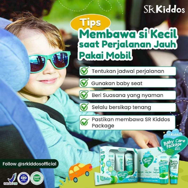 Membawa si Kecil saat bepergian jauh menggunakan mobil tentu tak boleh sembarangan dan membutuhkan perhatian khusus. Selain keselamatan, orang tua juga harus memahami berapa minimal usia si Kecil bisa diajak perjalanan jauh agar tetap merasa aman dan nyaman ✨Apalagi jika Mom's udah punya rencana untuk bawa si Kecil berlibur. Untuk itu, yuk ikuti tips pada gambar di atas dan jangan lupa sedia Baby Care Packaged by SR Kiddos supaya si Kecil segar sepanjang hari 😊‼️shopee.co.id/agenresmisr12